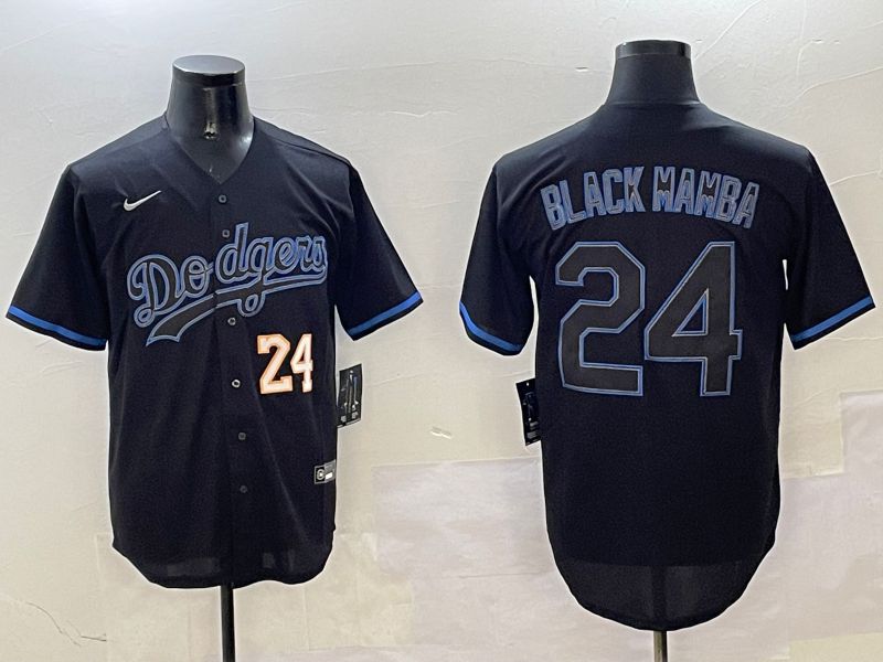 Men Los Angeles Dodgers #24 Black Mamba Black Classic Edition 2025 Nike MLB Jersey style 19